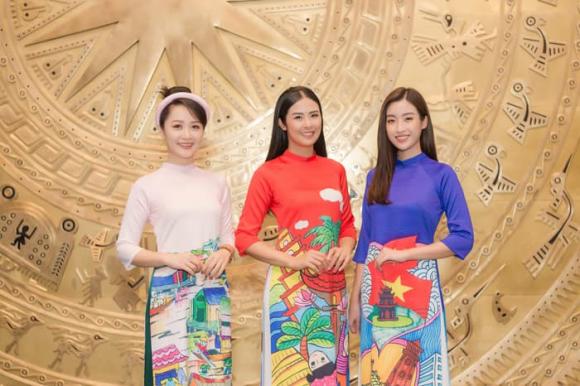 Mc vtv,hoa hậu ngọc hân,áo dài ngọc hân,sao việt